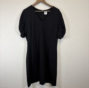 Cabi Samantha Minimalist Black Dress Style #3827, Size XL